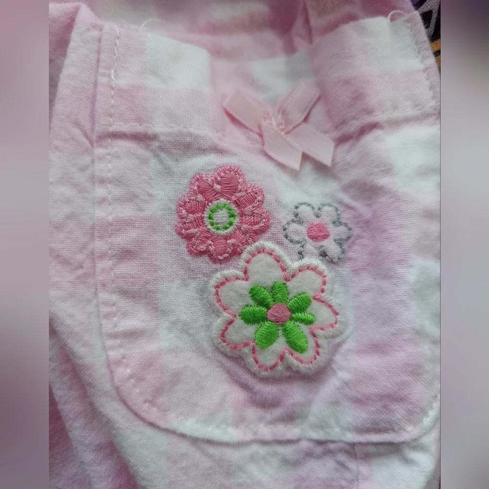 🎁 10/$25- Pink plaid jumper romper, 0-3 months,  Carter's